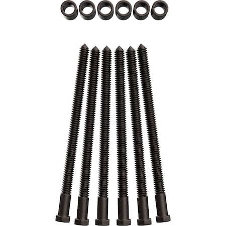 Ekena Millwork Premium 1 1/4" Barn Door Flat Track Extension Hardware for 2 1/4" Door, Bronze Texture GB60015EXXBZ